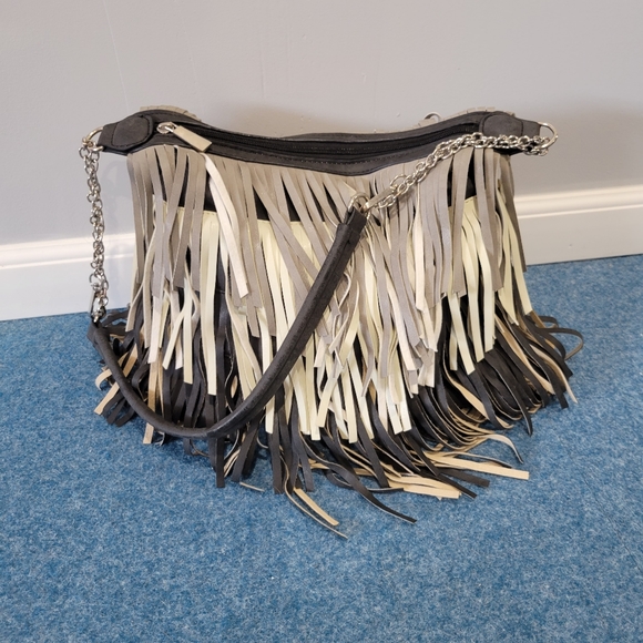 Gray Fringe Bag - Picture 11 of 11